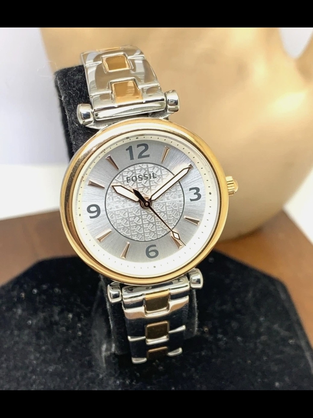 Fossil Women's Two-Tone Silver & Gold Bracelet Watch